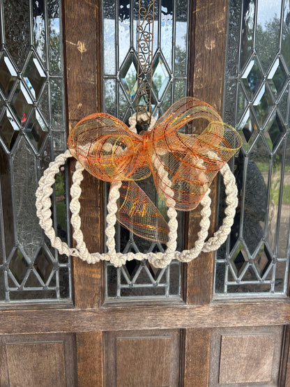 Pumpkin door hanger